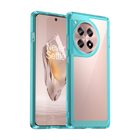 WANLONFENG For OnePlus 12R 5G Clear Case  FM Series TPU Phone Back Cover (Big Lens Hole)