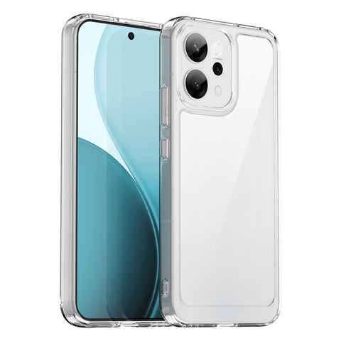 WANLONFENG For Oppo Reno14 5G (Global) Clear Case  FM Series TPU Phone Back Cover (Big Lens Hole)