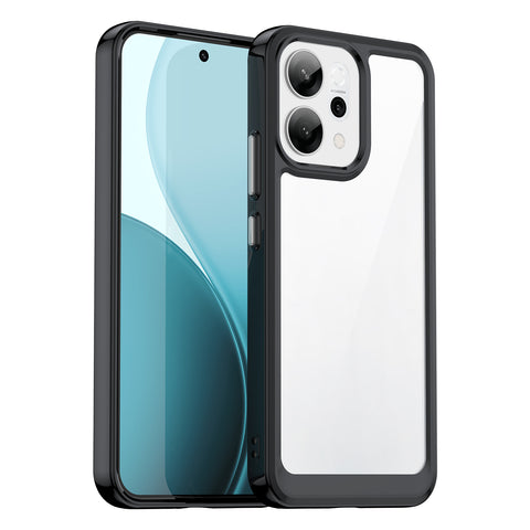 WANLONFENG For Oppo Reno14 5G (Global) Clear Case  FM Series TPU Phone Back Cover (Big Lens Hole)