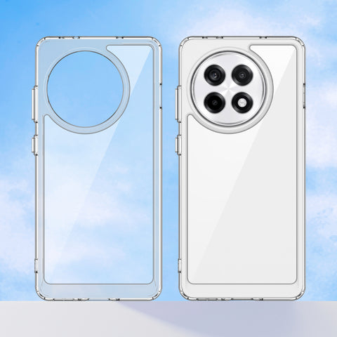 WANLONFENG For OnePlus Ace 5 5G / OnePlus Ace 5 Pro 5G Clear Case  FM Series TPU Phone Back Cover (Big Lens Hole)