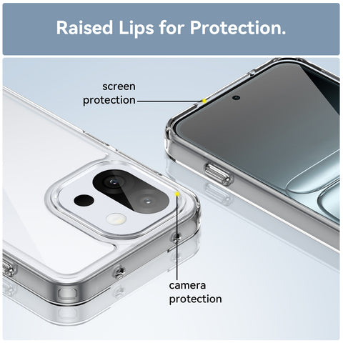 WANLONFENG For OnePlus 13s 5G Clear Case  FM Series TPU Phone Back Cover (Big Lens Hole)