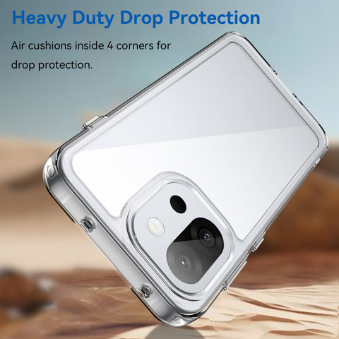 WANLONFENG For OnePlus 13T 5G Clear Case  FM Series TPU Phone Back Cover (Big Lens Hole)