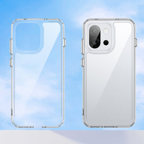 WANLONFENG For OnePlus 13T 5G Clear Case  FM Series TPU Phone Back Cover (Big Lens Hole)