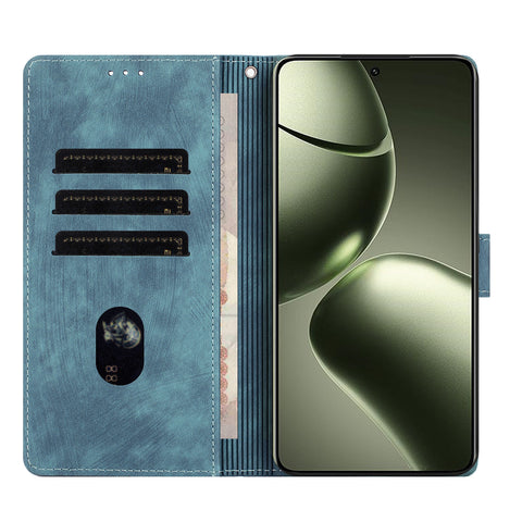 WANLONFENG For Xiaomi 14T Pro Leather Case  HDM Series Mandala Imprint Wallet Stand Phone Cover