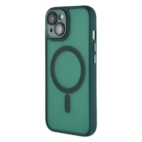 WANLONFENG For iPhone 14 Plus Case Compatible with MagSafe  QB Series PC TPU Phone Cover with Screen Film