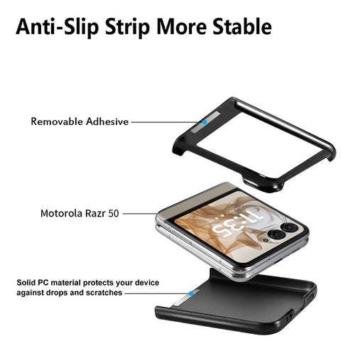 Card Holder Case for Motorola Razr 70 / 60 / 50 5G / Razr 2026 / 2025 / 2024 Kickstand Retro Texture Leather Back Cover