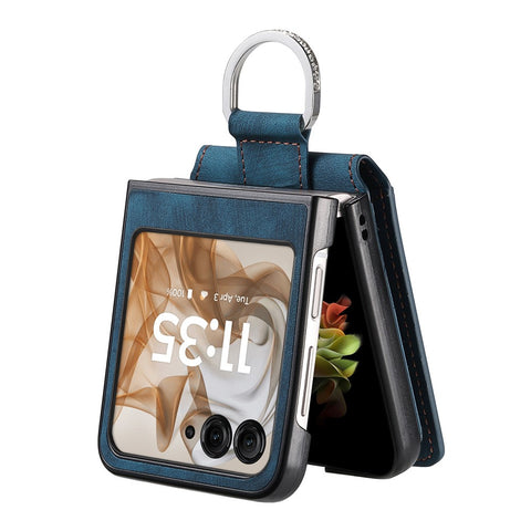 Card Holder Case for Motorola Razr 70 / 60 / 50 5G / Razr 2026 / 2025 / 2024 Kickstand Retro Texture Leather Back Cover