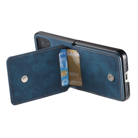 Card Holder Case for Motorola Razr 70 / 60 / 50 5G / Razr 2026 / 2025 / 2024 Kickstand Retro Texture Leather Back Cover