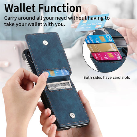 Card Holder Case for Motorola Razr 70 / 60 / 50 5G / Razr 2026 / 2025 / 2024 Kickstand Retro Texture Leather Back Cover