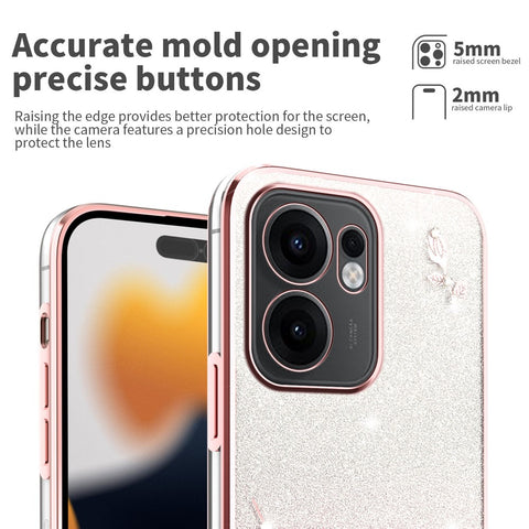 KADEM For Oppo Reno13 F 5G (Reno 13 FS 5G) / 4G Case Flower TPU Flexible Gradient Phone Cover