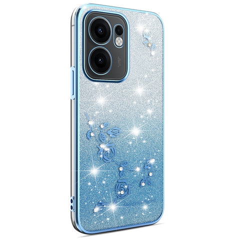 KADEM For Oppo Reno13 F 5G (Reno 13 FS 5G) / 4G Case Flower TPU Flexible Gradient Phone Cover