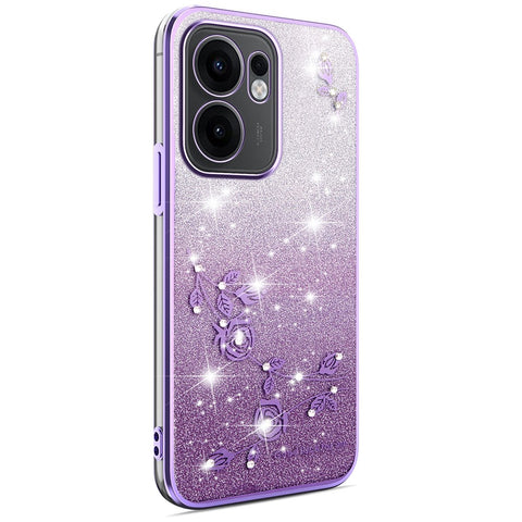 KADEM For Oppo Reno13 F 5G (Reno 13 FS 5G) / 4G Case Flower TPU Flexible Gradient Phone Cover