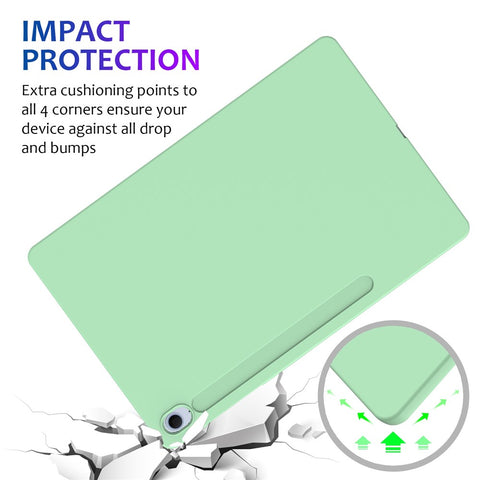 For Samsung Galaxy Tab S10 FE+ Case Liquid Silicone Anti-Scratch Tablet Cover