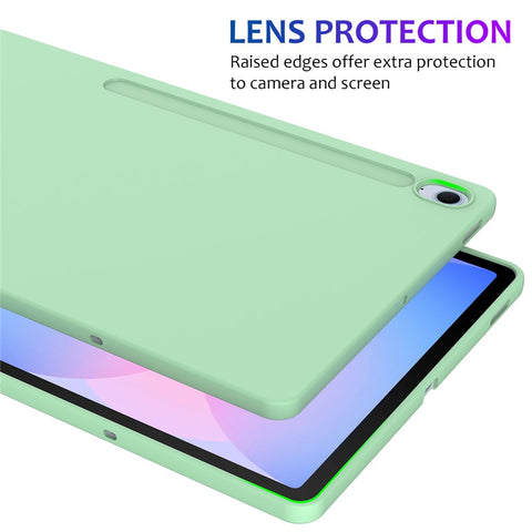 For Samsung Galaxy Tab S10 FE+ Case Liquid Silicone Anti-Scratch Tablet Cover