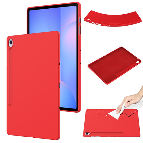 For Samsung Galaxy Tab S10 FE+ Case Liquid Silicone Anti-Scratch Tablet Cover
