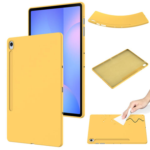 For Samsung Galaxy Tab S10 FE+ Case Liquid Silicone Anti-Scratch Tablet Cover
