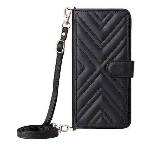 For OnePlus Nord CE5 5G / Ace 5 Racing 5G Case with Shoulder  /  Wrist Strap Leather Phone Cover Stand Wallet