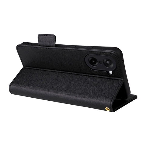 For OnePlus Nord CE5 5G / Ace 5 Racing 5G Case with Wrist Strap Litchi Texture PU Leather Wallet Phone Cover