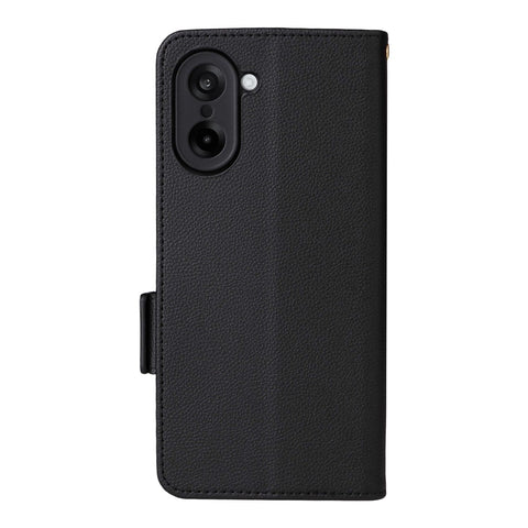 For OnePlus Nord CE5 5G / Ace 5 Racing 5G Case with Wrist Strap Litchi Texture PU Leather Wallet Phone Cover