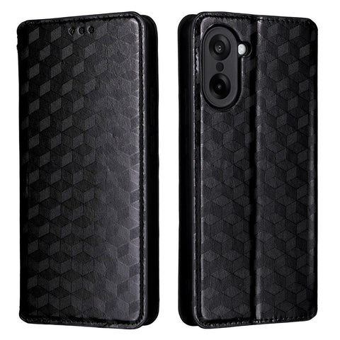 For OnePlus Nord CE5 5G / Ace 5 Racing 5G Case Wallet Rhombus Imprinted Leather Phone Cover