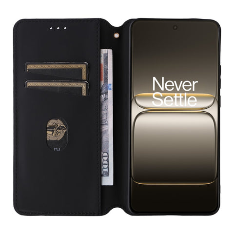 For OnePlus Nord CE5 5G / Ace 5 Racing 5G Case Wallet Rhombus Imprinted Leather Phone Cover