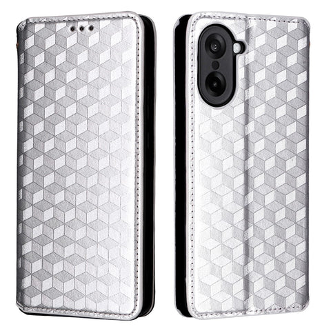 For OnePlus Nord CE5 5G / Ace 5 Racing 5G Case Wallet Rhombus Imprinted Leather Phone Cover