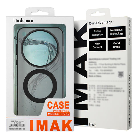 IMAK For Oppo Reno14 F 5G Magnetic Case PC + TPU Protective Phone Back Cover