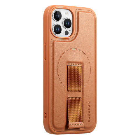 CASENEO For iPhone 12 Pro Max 6.7 inch Magnetic Case  Wristband PU Leather + PC Shockproof Phone Cover