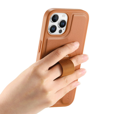 CASENEO For iPhone 12 Pro Max 6.7 inch Magnetic Case  Wristband PU Leather + PC Shockproof Phone Cover