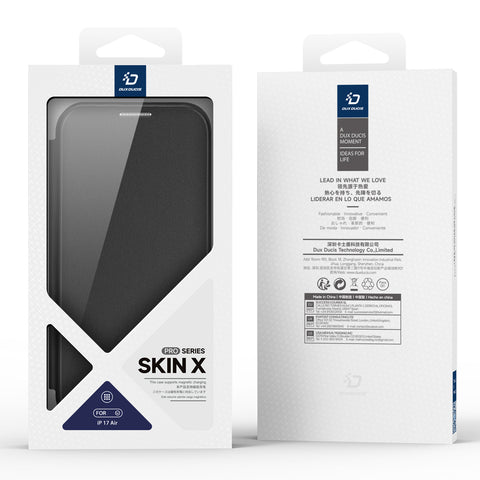 DUX DUCIS For iPhone Air Leather Case  Skin X Pro Series Flip Cover Compatible with MagSafe