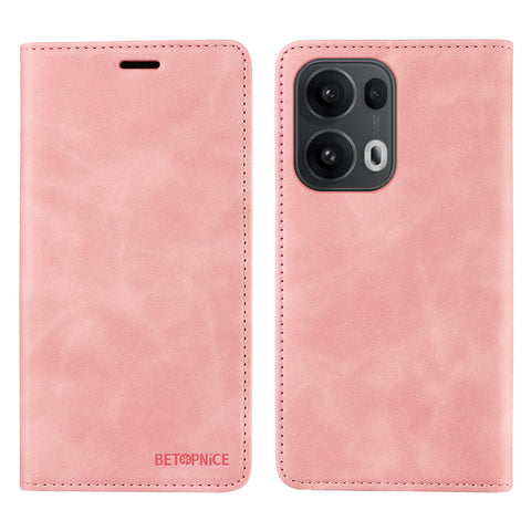 BETOPNICE For Oppo Reno14 Pro 5G (China) / Oppo Reno13 Pro 5G / Oppo Reno14 Pro 5G (Global) Case  Magnetic Closure RFID Blocking Wallet Stand Leather Phone Cover