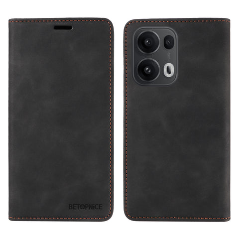 BETOPNICE For Oppo Reno14 Pro 5G (China) / Oppo Reno13 Pro 5G / Oppo Reno14 Pro 5G (Global) Case  Magnetic Closure RFID Blocking Wallet Stand Leather Phone Cover
