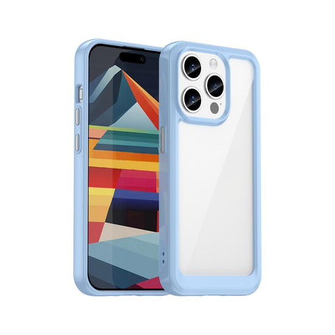 WANLONFENG For iPhone 12 Pro Max 6.7 inch Clear Case  FM Series TPU Phone Back Cover (Big Lens Hole)