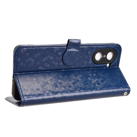 For OnePlus Nord CE5 5G / Ace 5 Racing 5G Wallet Case Dot Pattern Imprint PU Leather Phone Cover with Wrist Strap