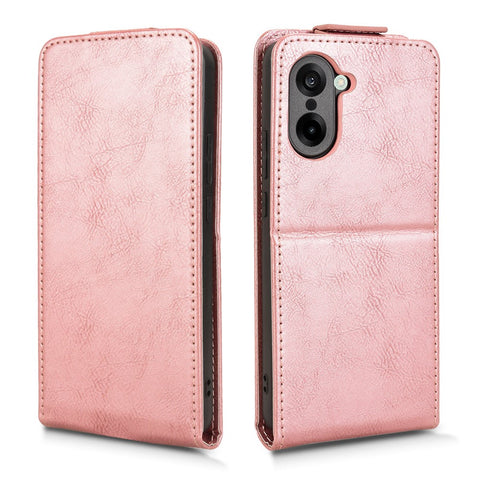 For OnePlus Nord CE5 5G / Ace 5 Racing 5G Stand Case Magnetic Clasp Vertical Flip Leather Phone Cover with Card Holder