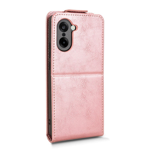 For OnePlus Nord CE5 5G / Ace 5 Racing 5G Stand Case Magnetic Clasp Vertical Flip Leather Phone Cover with Card Holder