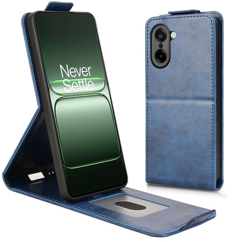 For OnePlus Nord CE5 5G / Ace 5 Racing 5G Stand Case Magnetic Clasp Vertical Flip Leather Phone Cover with Card Holder
