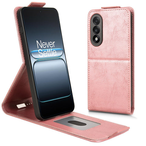For OnePlus Nord 5 5G / Ace 5 Ultra 5G Stand Case Magnetic Clasp Vertical Flip Leather Phone Cover with Card Holder