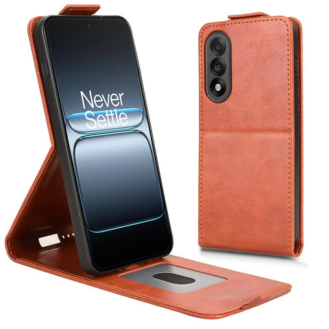 For OnePlus Nord 5 5G / Ace 5 Ultra 5G Stand Case Magnetic Clasp Vertical Flip Leather Phone Cover with Card Holder