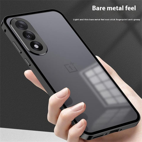 For OnePlus Nord 5 5G / Ace 5 Ultra 5G Matte Case Aluminium Alloy + PC Phone Cover Pop-Up Snap Lock
