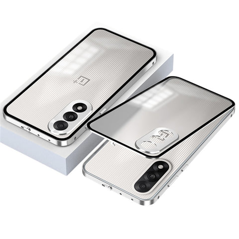 For OnePlus Nord 5 5G / Ace 5 Ultra 5G Matte Case Aluminium Alloy + PC Phone Cover Pop-Up Snap Lock
