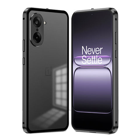 For OnePlus Nord CE5 5G / Ace 5 Racing 5G Matte Case Aluminium Alloy + PC Phone Cover Pop-Up Snap Lock