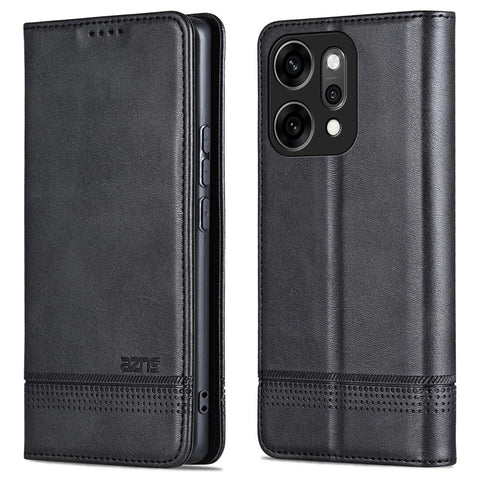 AZNS For Oppo Reno14 Pro 5G (Global) Case Cowhide Texture PU Leather Wallet Phone Cover