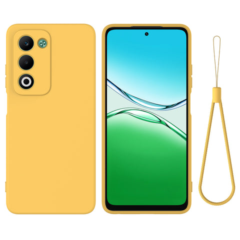 For Oppo A5 5G / Oppo A5 4G Liquid Silicone Case Phone Back Cover with Hand Strap