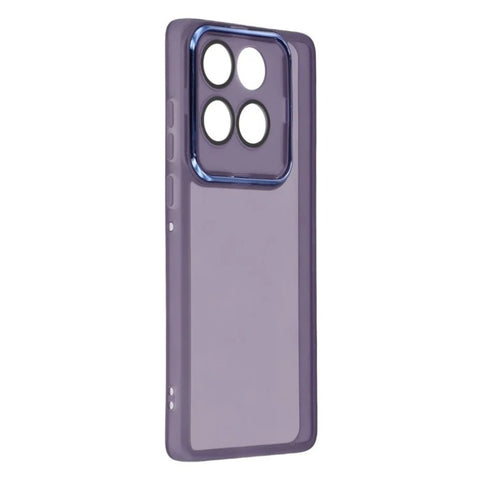 WANLONFENG For Motorola Edge 60 Fusion 5G TPU Case  DKSM Series Electroplated Frame Back Cover with Tempered Glass