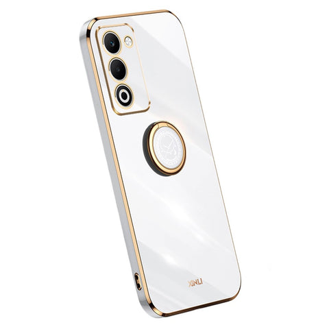 XINLI For Oppo A5 5G  /  4G Case Ring Kickstand Electroplating TPU Phone Cover