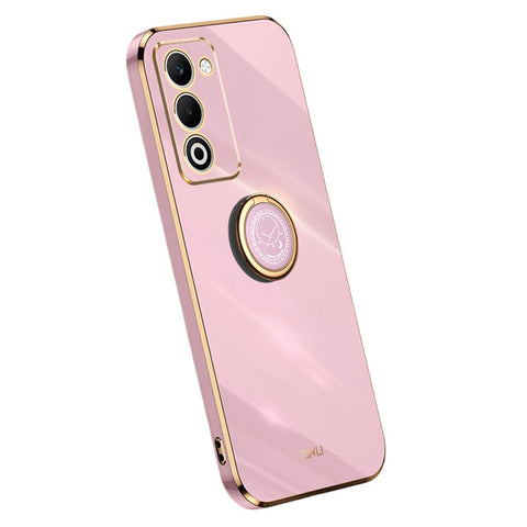 XINLI For Oppo A5 5G  /  4G Case Ring Kickstand Electroplating TPU Phone Cover