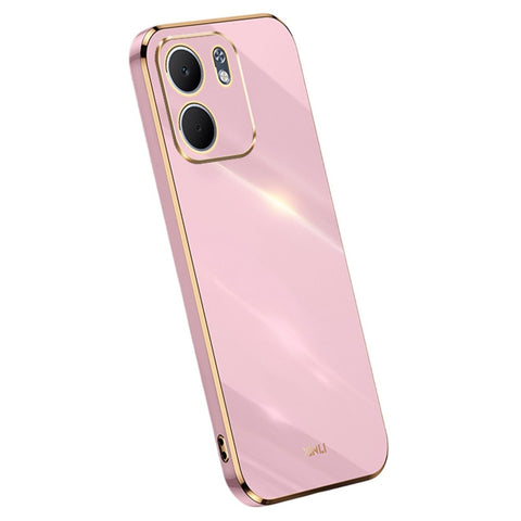 XINLI For Oppo A5x 5G Case TPU Phone Cover with Electroplating Frame