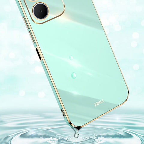 XINLI For Oppo A5x 5G Case TPU Phone Cover with Electroplating Frame