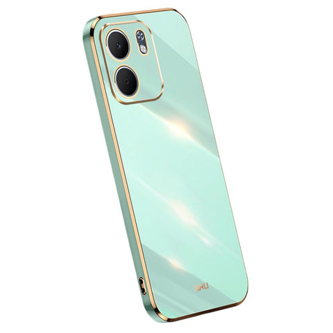 XINLI For Oppo A5x 5G Case TPU Phone Cover with Electroplating Frame